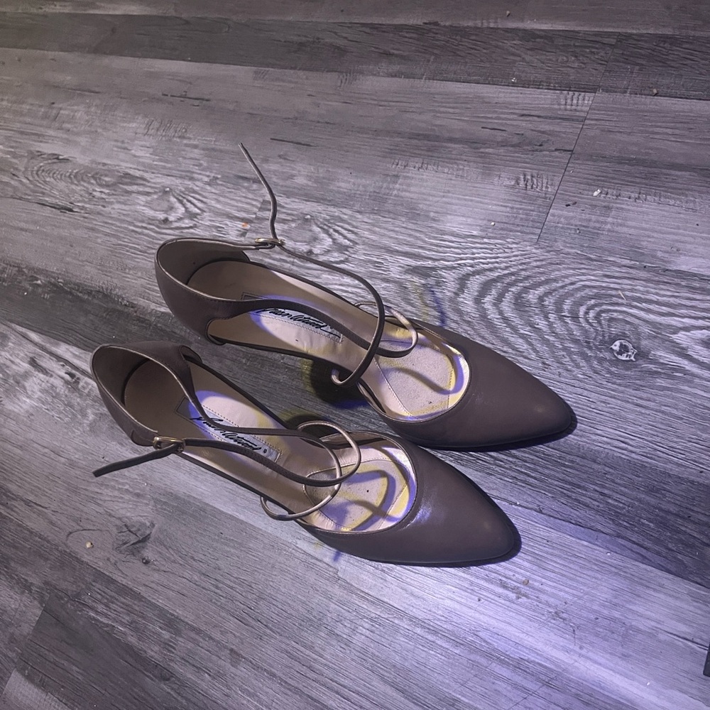 Elegant brian Atwood leather Brown Women's heels original price is $397